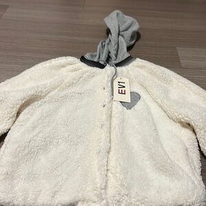 Fleece hooded sweatshirt